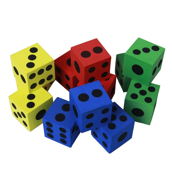 Long-Lasting 12Pcs set Children Soft Foam Maths Dice Learning Playing Teaching Aids Toys Classic