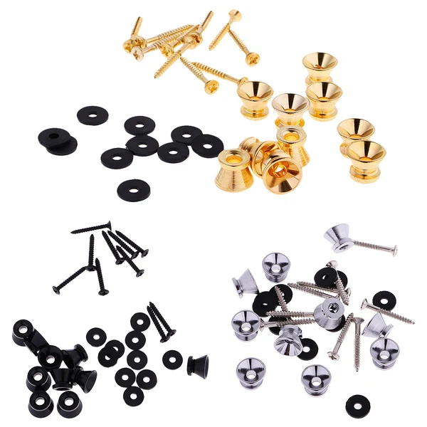 Refined Maxbell Acoustic Guitar Strap Lock Straplock Strap Buttons for Electric Bass 3 Color World-Class