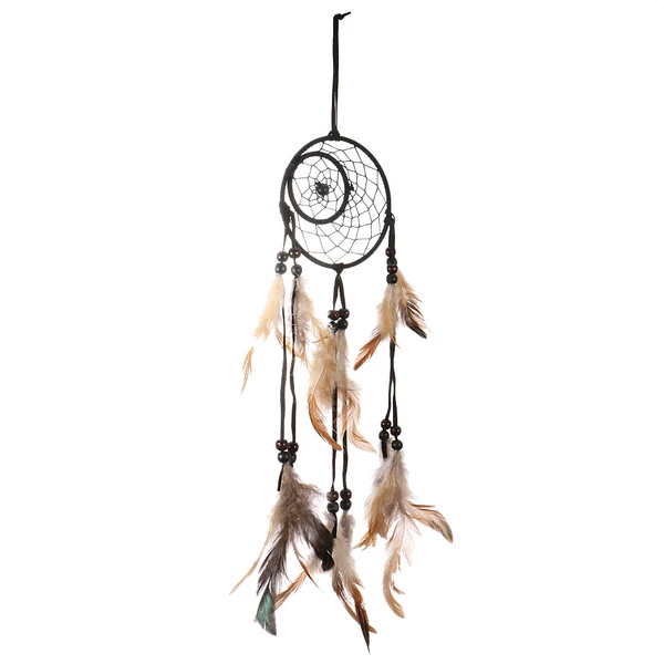 Classic Maxbell Creative Handmade Moon And Sun Feather Charm Dream Catcher Home Wall Window Car Hanging Decor Black Brown Safe