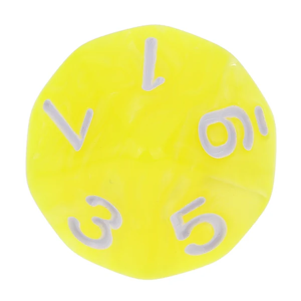 Powerful Maxbell 10 pieces 10 Sided Dice D10 Polyhedral Dice for Dungeons and Dragons Party Table Games Yellow Green