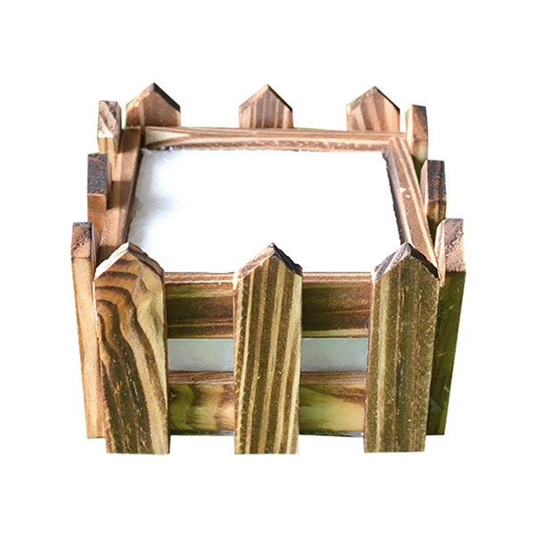 Certified Maxbell Fashionable Vintage Wooden Fence Pot Flower Storage Holder Pot For Home Garden Wedding Stage Photography Decor 10 10 7cm Sophisticated