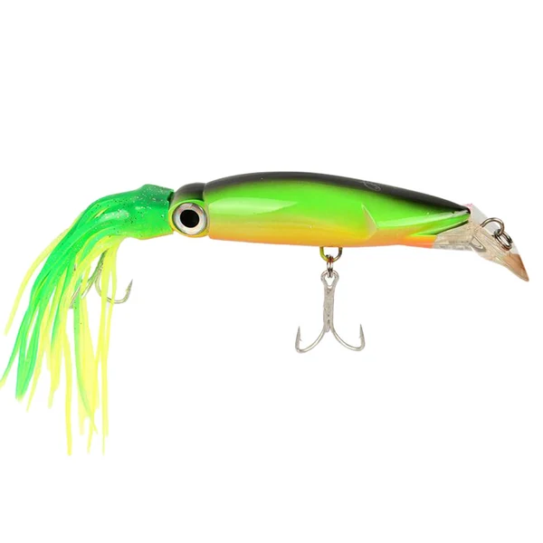 Prestigious Maxbell New Octopus Squid Skirt Fishing Bait Lure 24 X 3cm Large Bait - Green User-Friendly