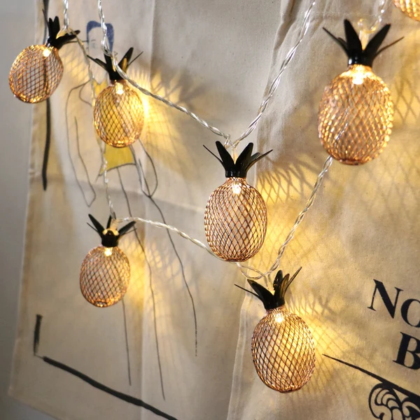 Carefully Designed Maxbell Pineapple Shape LED Novelty String Light Christmas Party Wedding Decoration Casual
