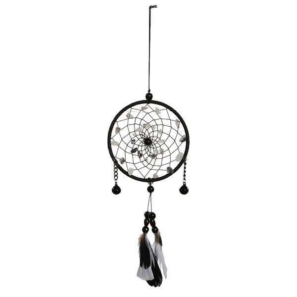 Casual Maxbell Fashionable Feather Beads Charms Dream Catcher For Home Window Wall Car Hanging Decor Black Bells Traditional