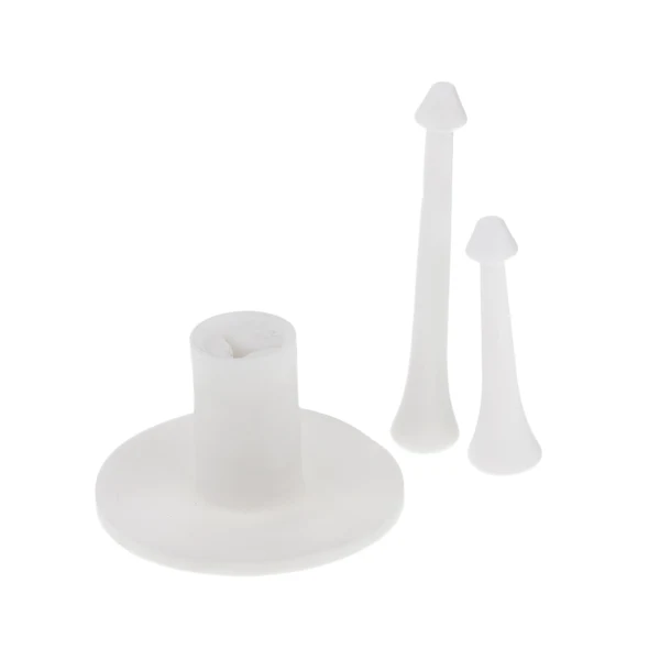 Environmentally Friendly Maxbell 3 Sets White Rubber Driving Range Golf Tee Holder with 2 Tees Golfer Tools Unique
