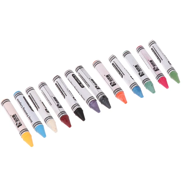 Top-Quality Maxbell 12 Colors Face Paint Body Painting Crayons Oil Pastels Art Pen Pencil Sticks for Party Makeup Responsible