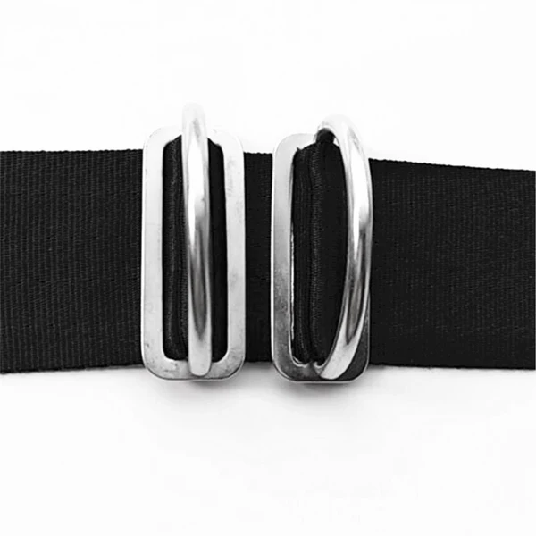 Solid Maxbell Scuba Diving Snorkeling 316 Stainless Steel D Ring Weight Belt Keeper For 2 Webbing Durable