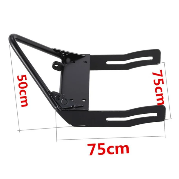 Fast Maxbell 2leds RC Car Lights Steel Front Bumper Bull Bar with Shackles for 1 10 RC Model Car Truck Durable