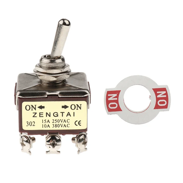 Optimized Maxbell AC 250V 15A 380V 10A ON ON 2 Position 3PDT 9 Terminals Rocker Toggle Switch Prestigious
