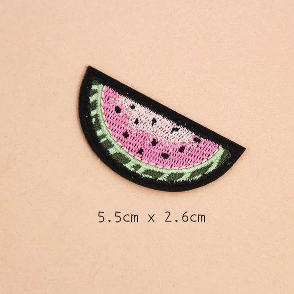 Sustainable Maxbell 16 Pieces Fruits Design Embroidered Sew Iron on Applique Patches for DIY Crafts Recyclable