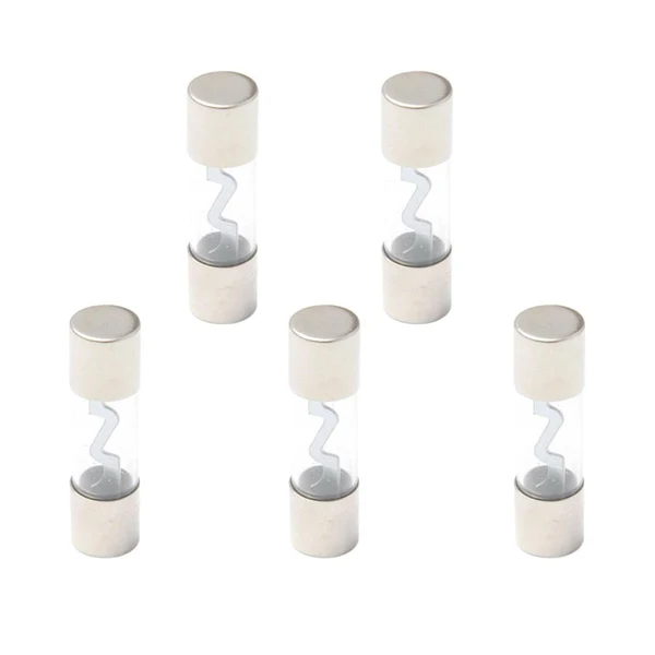 Refined 5 Pieces Car Audio Amplifier Glass Tube AGU Fuse 60amp 10 38mm Elegant