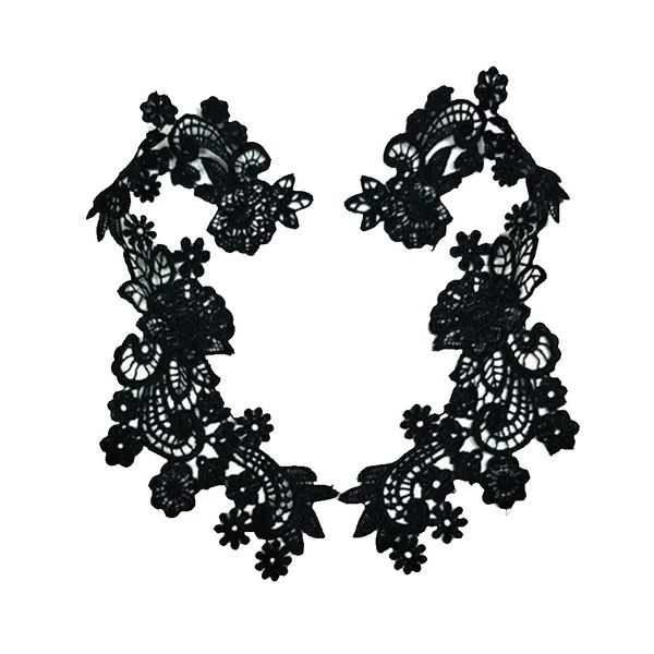 Selected Maxbell 2 Pairs Flower Lace Trim Wedding Bridal Dress Clothes Applique Sewing Craft Exclusive