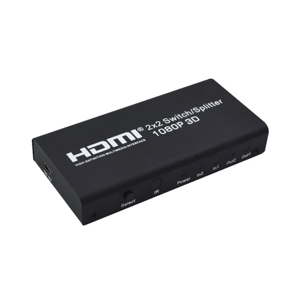 High-Quality Maxbell HDMI Switch 2 in 2out Switcher Selector Splitter Hub Box For HDTV HD EU Plug Official
