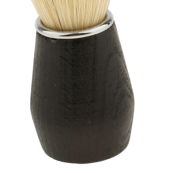Advanced Maxbell Soft Professional Barber Salon Home Beard Shaving Brush with Plastic Handle Facial Cleaning Brush - Black Pure