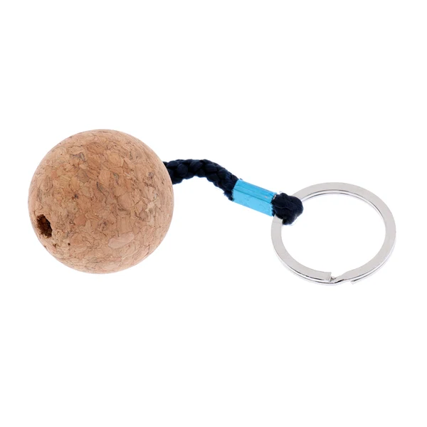 Outstanding Maxbell Safety 35mm Floating Cork Keyring Water Buoyant Key Ring Sailing Boat Kayaking Canoe High-Quality