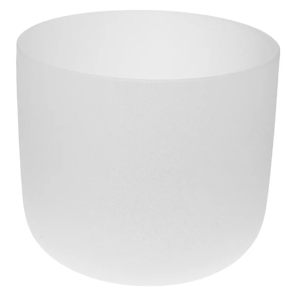 Expertly Made Maxbell Crystal Singing Bowl C Note for Root Chakra Frosted Quartz 8 Inch White Sound High-Quality