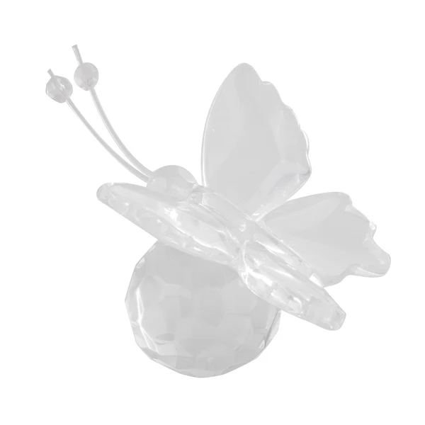 Premium Maxbell Pack of 5pcs Clear Crystal Butterfly with Crystal Ball Set Party Table Centerpiece Christmas Decoration High-End