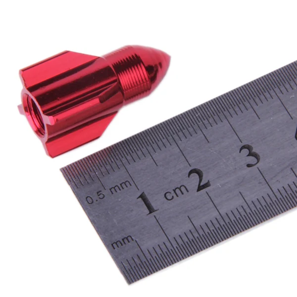 Top-Quality Maxbell 10Pcs Aluminum Alloy Bicycle Car Truck Schrader Valve Cap Rocket Modeling Valve Dust Cap Cover Excellent
