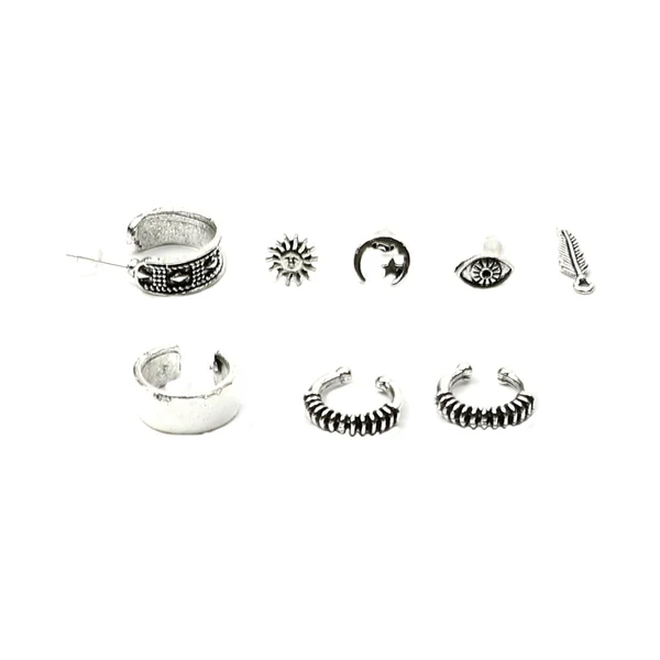 Flexible Maxbell 7pcs Bohemian Women Stud Ear Cuff Cartilage Wrap And Non Piercing Clip Set Powerful