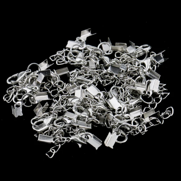 Powerful Maxbell 20 Sets Vintage Silver Ends Clip Beads Lobster Clasp Clip Ends Extender Chain Smooth