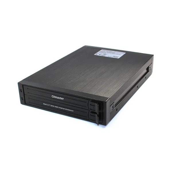 Reusable Maxbell Dual SATA Hard Drive Disk Internal Enclosure for 2.5inch SATA-I II III SSD Classic
