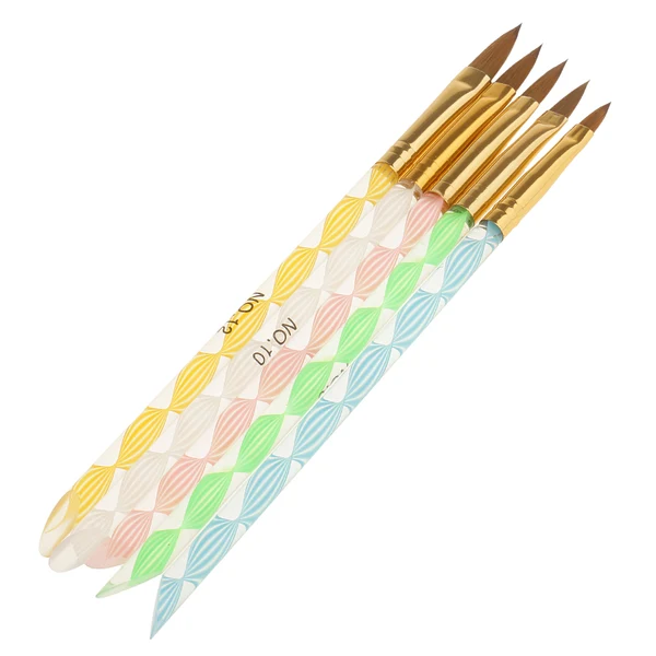 Carefully Designed Maxbell 5x Nail Art DIY Design Brush Kit Painting Drawing Gel Pen Polish Manicure Pedicure Tool Versatile
