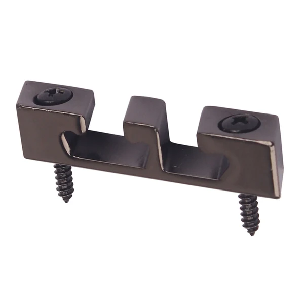 Reliable Maxbell 1Pcs Metal Guitar Roller String Retainer Tree for 3 String Bass Box Guitar Accessories Black Expertly Made