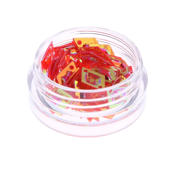 Soft Maxbell 12 Pots Mixed Color Nail Art Glitter Decoration Craft Leaf Shape For UV GEL Polish Acrylic Tips Efficient