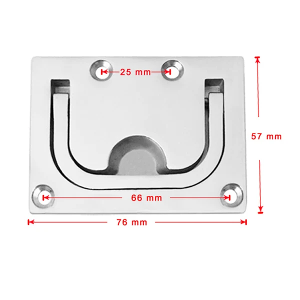 Lightweight Maxbell 2pcs Boat Hatch Locker Lift Pull Ring Handle - Marine Grade 316 Stainless Steel First-Class