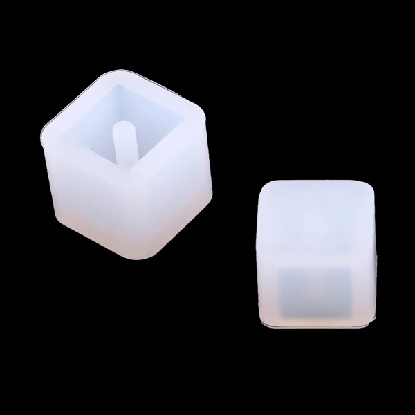 Verified Maxbell 3 Sizes Silicone Mould DIY Cube Pendants Beads with Hole For Resin Casting Jewelry Making Crafts Quality
