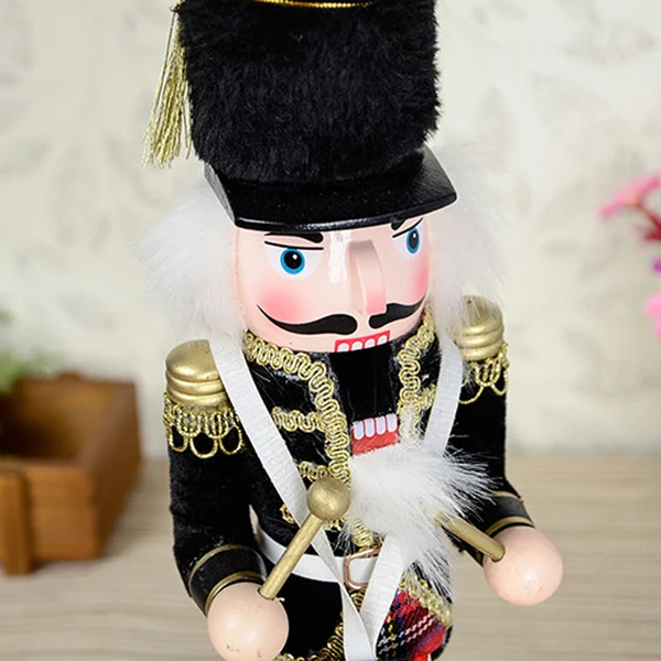 Easy-to-Use Maxbell 2 Pieces Wooden Handpainted Soldier Nutcracker Toy Xmas Ornament 30CM Flexible