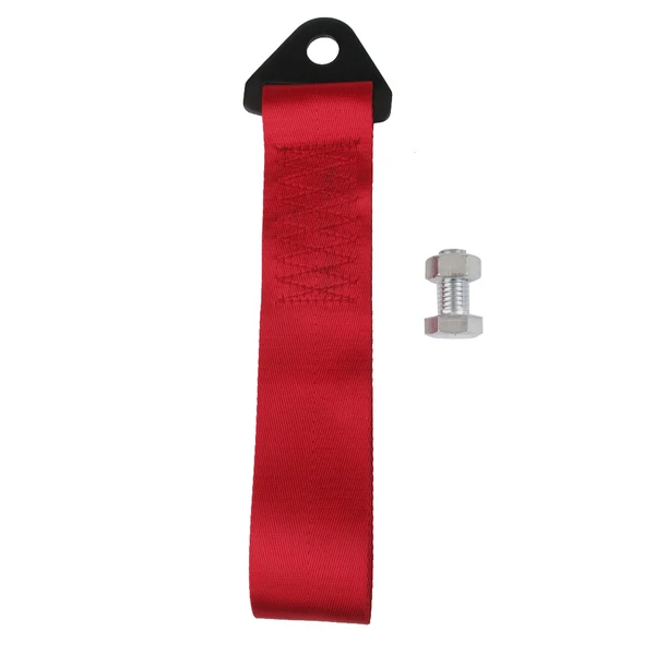 Eco-Friendly Maxbell Car Emergency Bumper Protection Heavy Duty Fast Installation Tow Rope Trailer Strap With Towbar Bolt -Red Relaxed