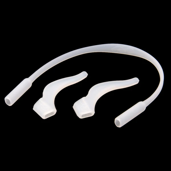 Original Design Maxbell Kids Children Outdoor Sports Sunglasses Glasses Soft Silicone Band Strap Pack of 2PCS Anti Slip Ear Hooks Holder White Pure