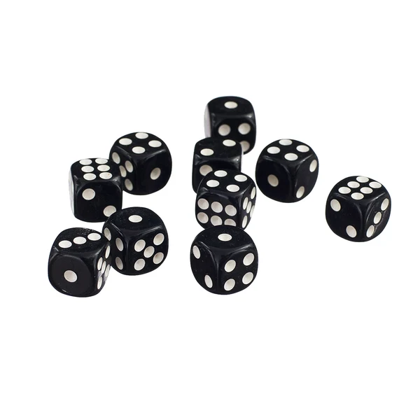 High-Grade Maxbell 50 x 12mm Opaque Six Sided Spot Dice Games D6 D D RPG Black Sophisticated