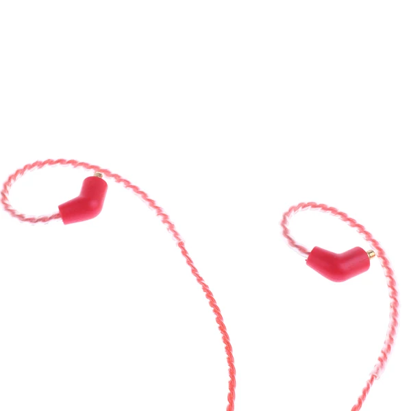 Excellent Maxbell 3.5mm Gold Plated Connector Update Cable for Shure Headphone Red 3.3ft Carefully Designed