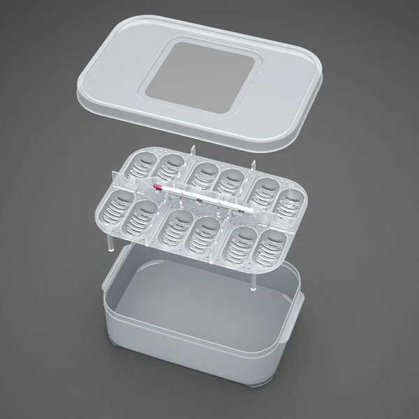 Powerful Maxbell CM 12 Holes Reptile Egg Incubation Box Hatching Container with Thermometer Efficient