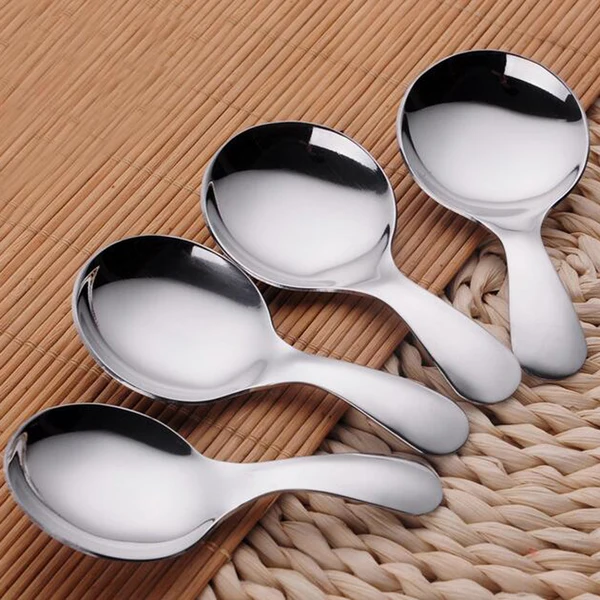 Verified Maxbell Soup Spoon Table Spoon Coffee Spoon Stainless Steel Short Handle Soup Spoons Durable