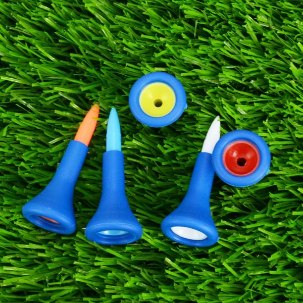 Proven Maxbell 10 Pieces Pack Premium 4.2cm Soft Rubber Cushion Top Golf Tees Random Color Golf Accessories Fashionable