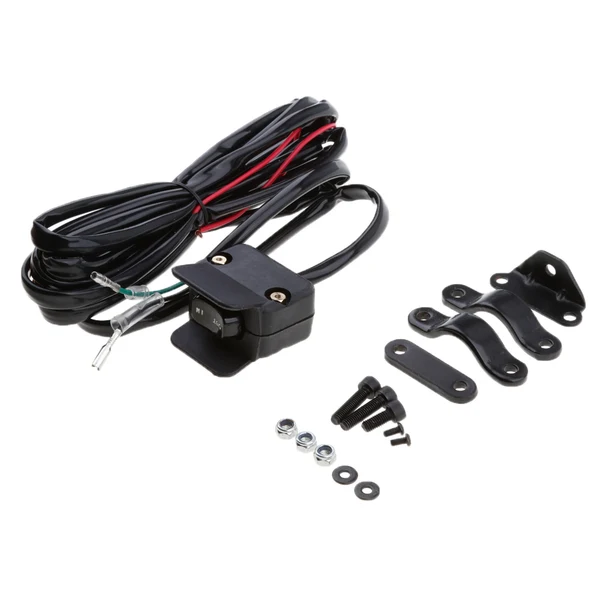 Powerful Maxbell 9.8ft Universal ATV UTV Handlebar Control Line Winch Rocker Switch Handlebar Luxury