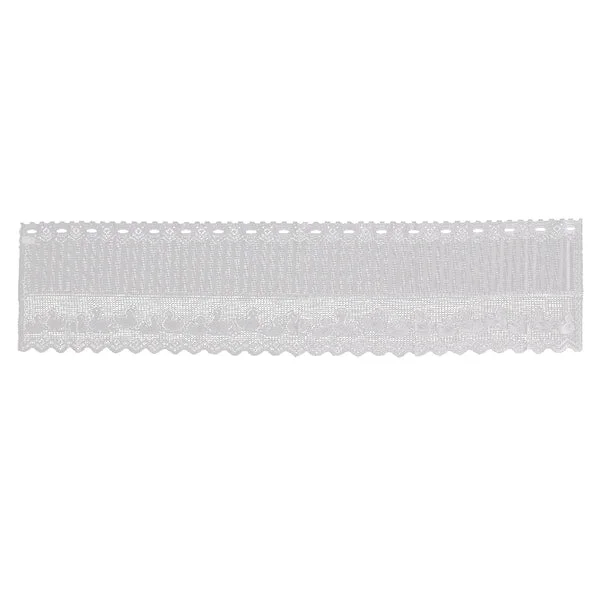 Breathable Maxbell Elegant Lace Cafe Kitchen Curtain Rod Pocket Semi-sheered Curtain Valance Enhanced