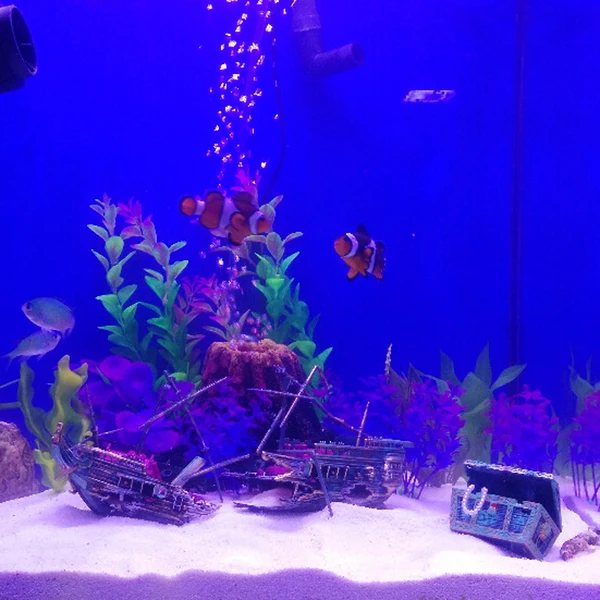 Unique Maxbell Durable Non-Toxic Resin Aquarium Fish Tank Air-Operated Decoration 9.45 x 2.17 4.13inch Effective