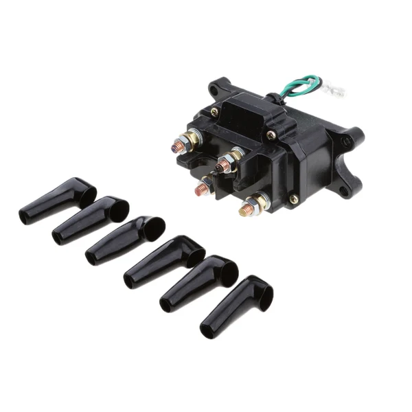 Safe Maxbell Universal 12V Solenoid Relay Contactor Winch Rocker Switch Thumb 6 Connector Caps ATV Relaxed