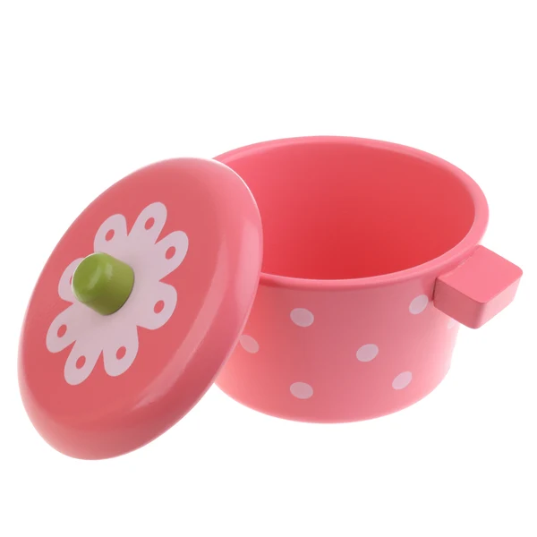 Comfortable Maxbell Wooden Chef s Pretend Play Toy Pink Stewpot for Children' Kitchen Cooking Play Proven