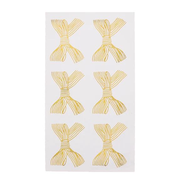 Genuine Maxbell 10 Sheets Glitter Bowknot Seal Stickers Christmas Holiday Party Gift Packaging Tag Versatile