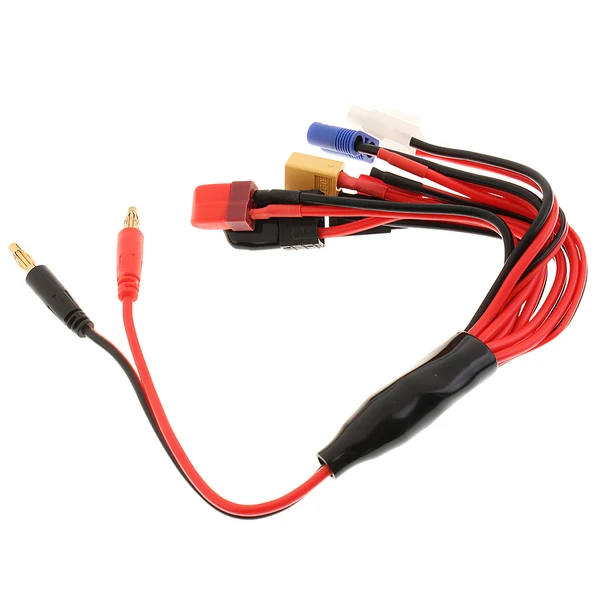 Top-Quality Maxbell Universal 8 in 1 Charger Adaptor Wire 4.0mm Banana Connector to Futaba XT60 EC3 JST TRX Plug World-Class