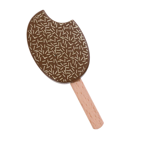 Classic Maxbell Wooden Mini Chocolate Popsicle Pretend Play Food Toy for Kids Toddlers 1 piece High-End