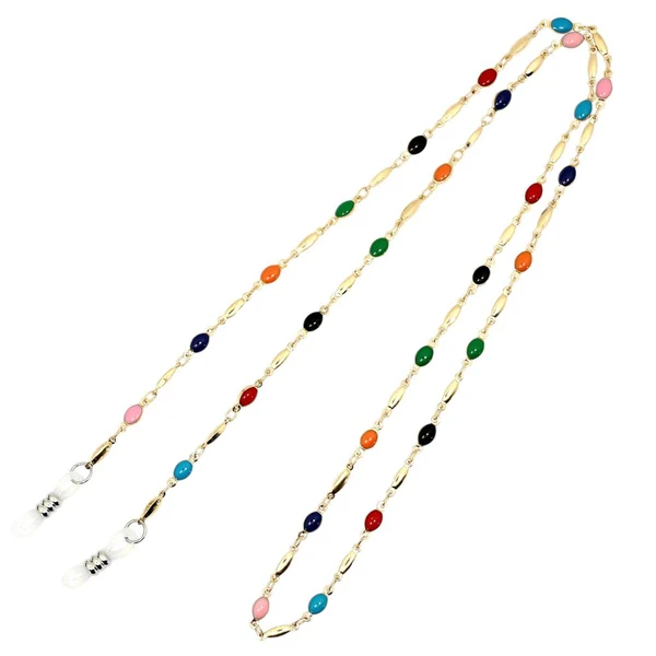 Sustainable Maxbell Outdoor Activities Travel Sunglasses Eyeglass Spectacle Neck Strap Lanyard Retainer Enamel Gem Beads Neck Cord World-Class