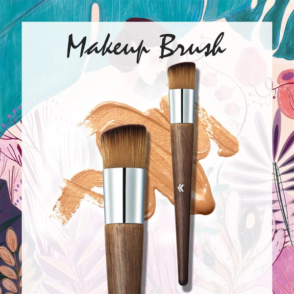 Pure Maxbell Lot 5 Pcs Cosmetic Set Liquid Foundation Double Head Eyeliner Eyebrow Pen Shimmer Lipstick Makeup Brushes Kit High-Performance
