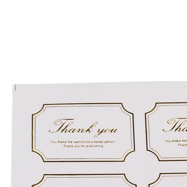 Reusable Maxbell 10pcs Thank You Planner Sticker Kit Candy Baking Food Seal Packaging Tag Refined