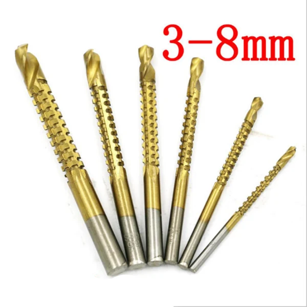Proven Maxbell Set Of 6 Pieces Ti Step Drill Bit Woodworking Metal Cutting Hole Saw HSS Selected